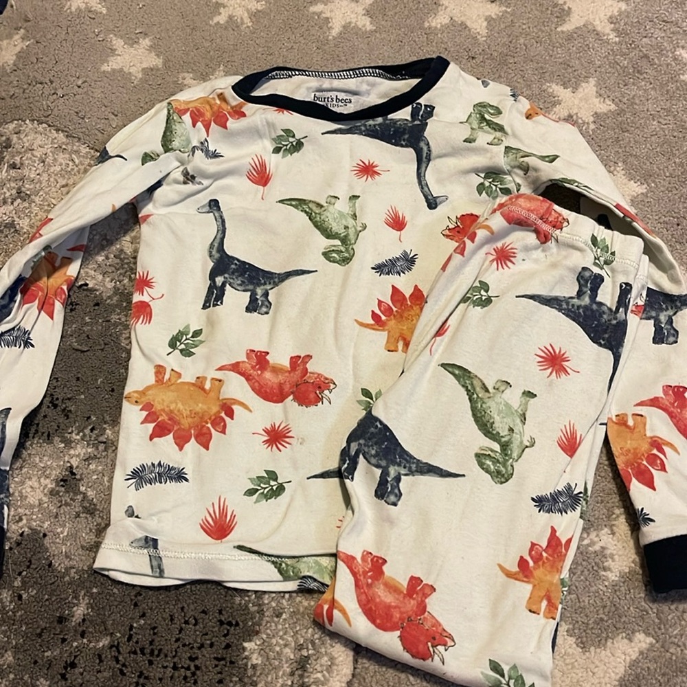 Burt’s bees dinosaur pajamas